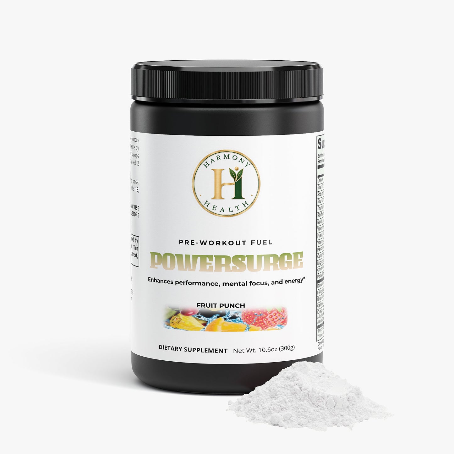 PowerSurge Pre-Workout Powder (Fruit Punch)